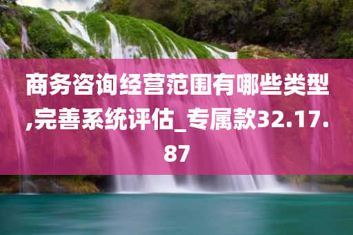 商务咨询经营范围有哪些类型,完善系统评估_专属款32.17.87