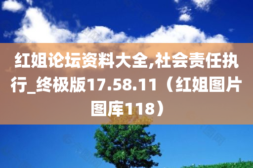 红姐论坛资料大全,社会责任执行_终极版17.58.11（红姐图片图库118）