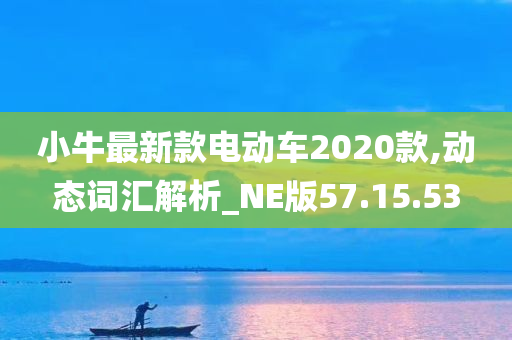 小牛最新款电动车2020款,动态词汇解析_NE版57.15.53