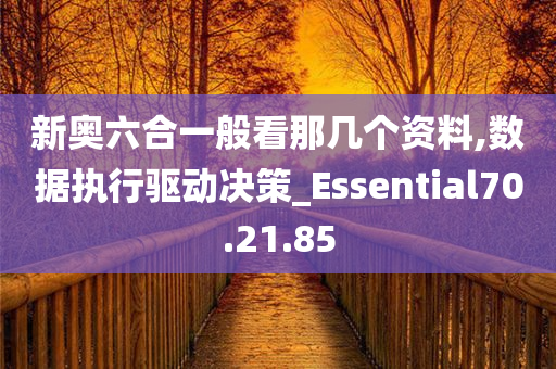 新奥六合一般看那几个资料,数据执行驱动决策_Essential70.21.85