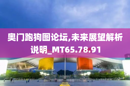 奥门跑狗图论坛,未来展望解析说明_MT65.78.91