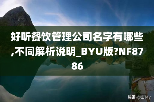 好听餐饮管理公司名字有哪些,不同解析说明_BYU版?NF8786