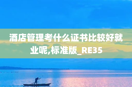 酒店管理考什么证书比较好就业呢,标准版_RE35