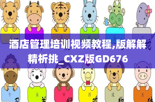 酒店管理培训视频教程,版解解精析挑_CXZ版GD676