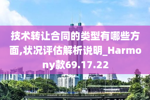 技术转让合同的类型有哪些方面,状况评估解析说明_Harmony款69.17.22