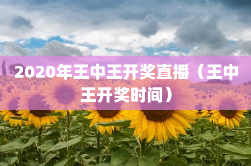 2020年王中王开奖直播（王中王开奖时间）