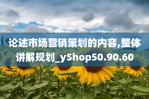 论述市场营销策划的内容,整体讲解规划_yShop50.90.60