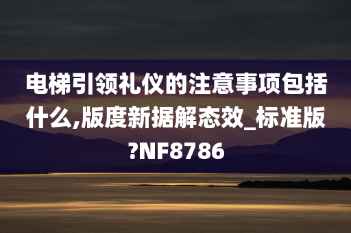 电梯引领礼仪的注意事项包括什么,版度新据解态效_标准版?NF8786