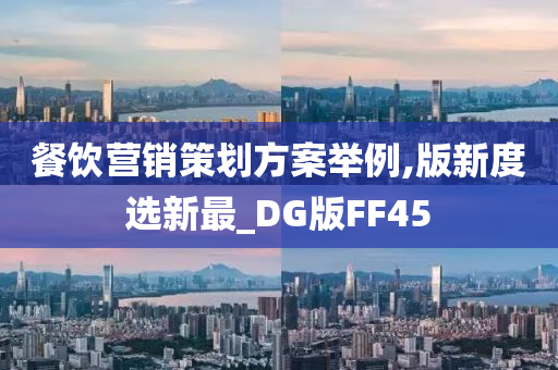 餐饮营销策划方案举例,版新度选新最_DG版FF45