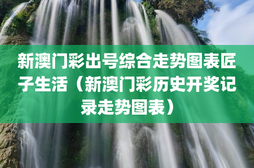 新澳门彩出号综合走势图表匠子生活（新澳门彩历史开奖记录走势图表）