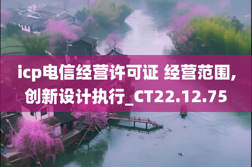 icp电信经营许可证 经营范围,创新设计执行_CT22.12.75