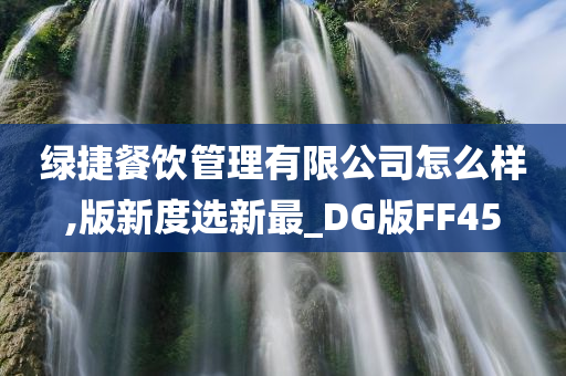 绿捷餐饮管理有限公司怎么样,版新度选新最_DG版FF45