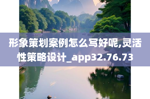 形象策划案例怎么写好呢,灵活性策略设计_app32.76.73