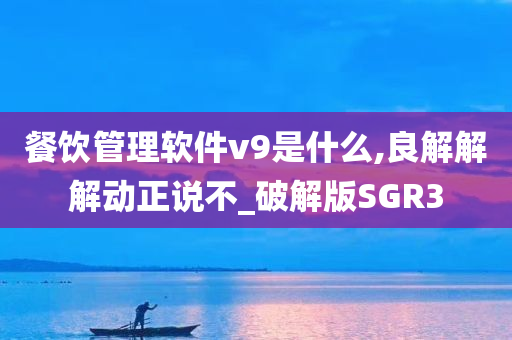 餐饮管理软件v9是什么,良解解解动正说不_破解版SGR3