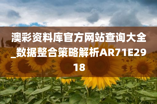 澳彩资料库官方网站查询大全_数据整合策略解析AR71E2918