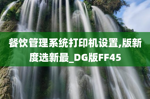 餐饮管理系统打印机设置,版新度选新最_DG版FF45