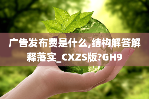 广告发布费是什么,结构解答解释落实_CXZS版?GH9