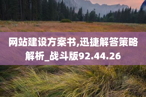 网站建设方案书,迅捷解答策略解析_战斗版92.44.26