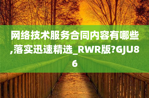 网络技术服务合同内容有哪些,落实迅速精选_RWR版?GJU86