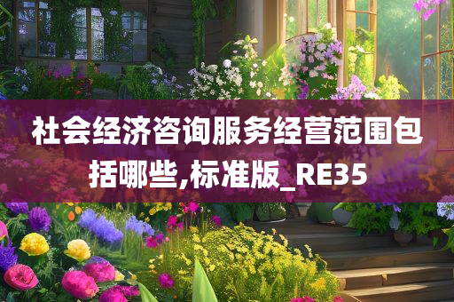 社会经济咨询服务经营范围包括哪些,标准版_RE35