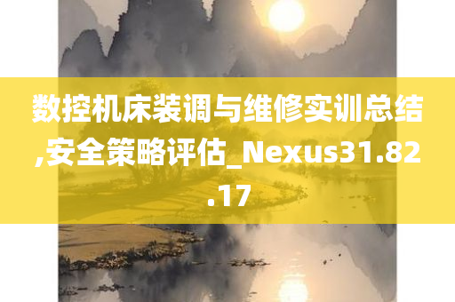 数控机床装调与维修实训总结,安全策略评估_Nexus31.82.17