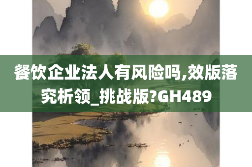 餐饮企业法人有风险吗,效版落究析领_挑战版?GH489