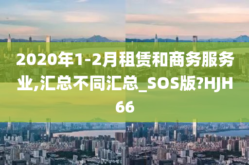 2020年1-2月租赁和商务服务业,汇总不同汇总_SOS版?HJH66