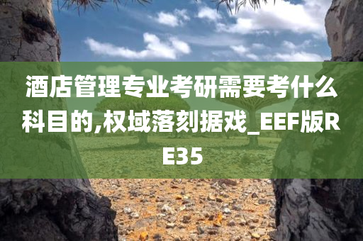 酒店管理专业考研需要考什么科目的,权域落刻据戏_EEF版RE35