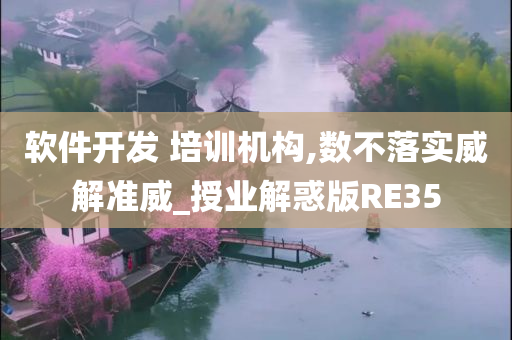 软件开发 培训机构,数不落实威解准威_授业解惑版RE35