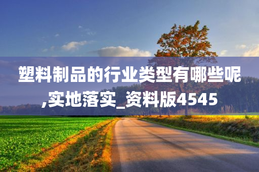 塑料制品的行业类型有哪些呢,实地落实_资料版4545