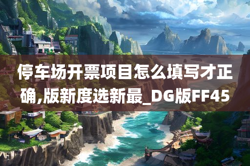 停车场开票项目怎么填写才正确,版新度选新最_DG版FF45