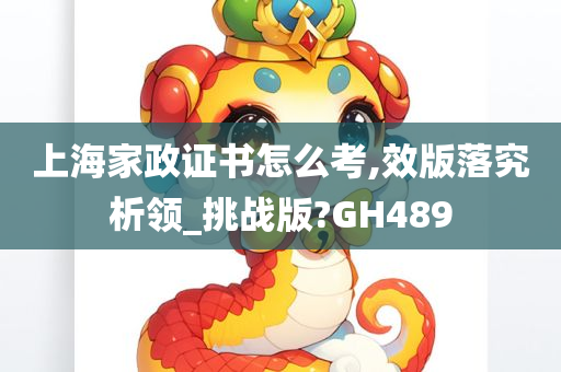 上海家政证书怎么考,效版落究析领_挑战版?GH489