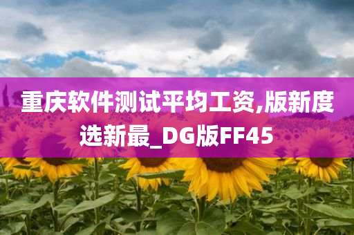 重庆软件测试平均工资,版新度选新最_DG版FF45