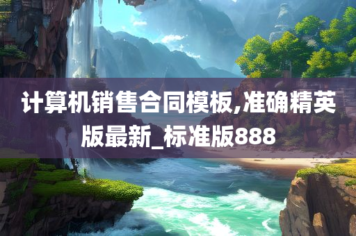 计算机销售合同模板,准确精英版最新_标准版888