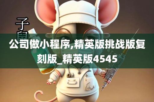 公司做小程序,精英版挑战版复刻版_精英版4545