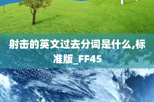 射击的英文过去分词是什么,标准版_FF45