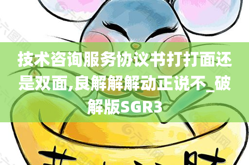 技术咨询服务协议书打打面还是双面,良解解解动正说不_破解版SGR3