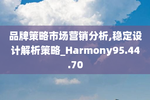 品牌策略市场营销分析,稳定设计解析策略_Harmony95.44.70