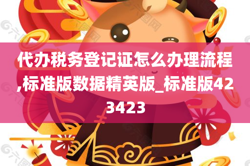 代办税务登记证怎么办理流程,标准版数据精英版_标准版423423