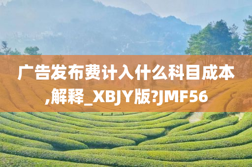 广告发布费计入什么科目成本,解释_XBJY版?JMF56