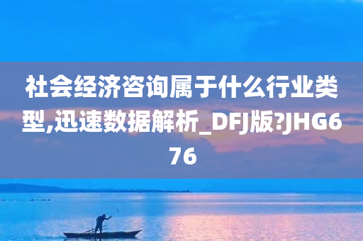 社会经济咨询属于什么行业类型,迅速数据解析_DFJ版?JHG676