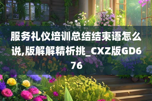 服务礼仪培训总结结束语怎么说,版解解精析挑_CXZ版GD676