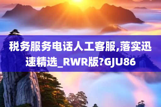 税务服务电话人工客服,落实迅速精选_RWR版?GJU86