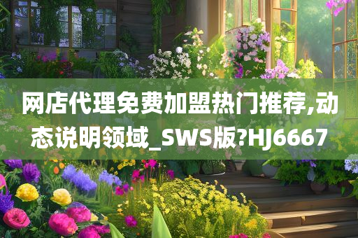 网店代理免费加盟热门推荐,动态说明领域_SWS版?HJ6667