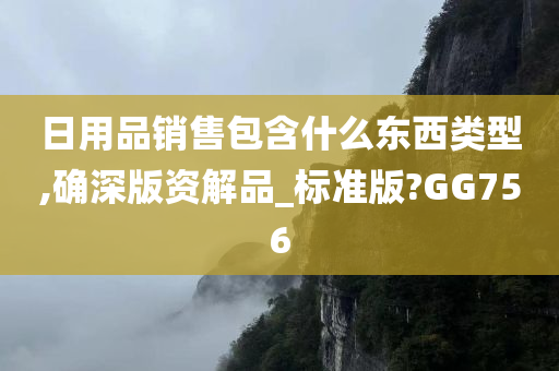 日用品销售包含什么东西类型,确深版资解品_标准版?GG756