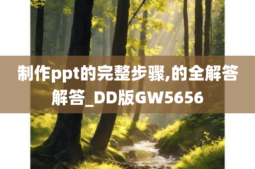 制作ppt的完整步骤,的全解答解答_DD版GW5656