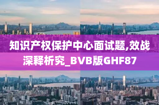 知识产权保护中心面试题,效战深释析究_BVB版GHF87