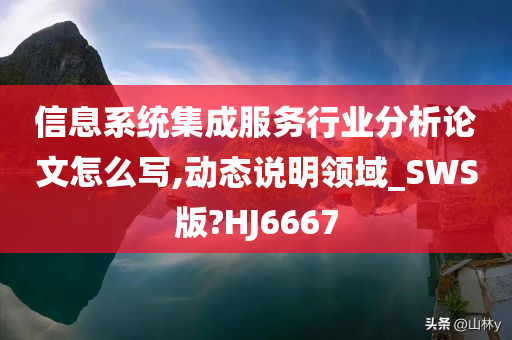 信息系统集成服务行业分析论文怎么写,动态说明领域_SWS版?HJ6667