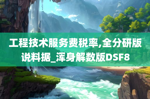 工程技术服务费税率,全分研版说料据_浑身解数版DSF8