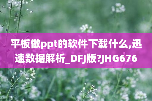 平板做ppt的软件下载什么,迅速数据解析_DFJ版?JHG676